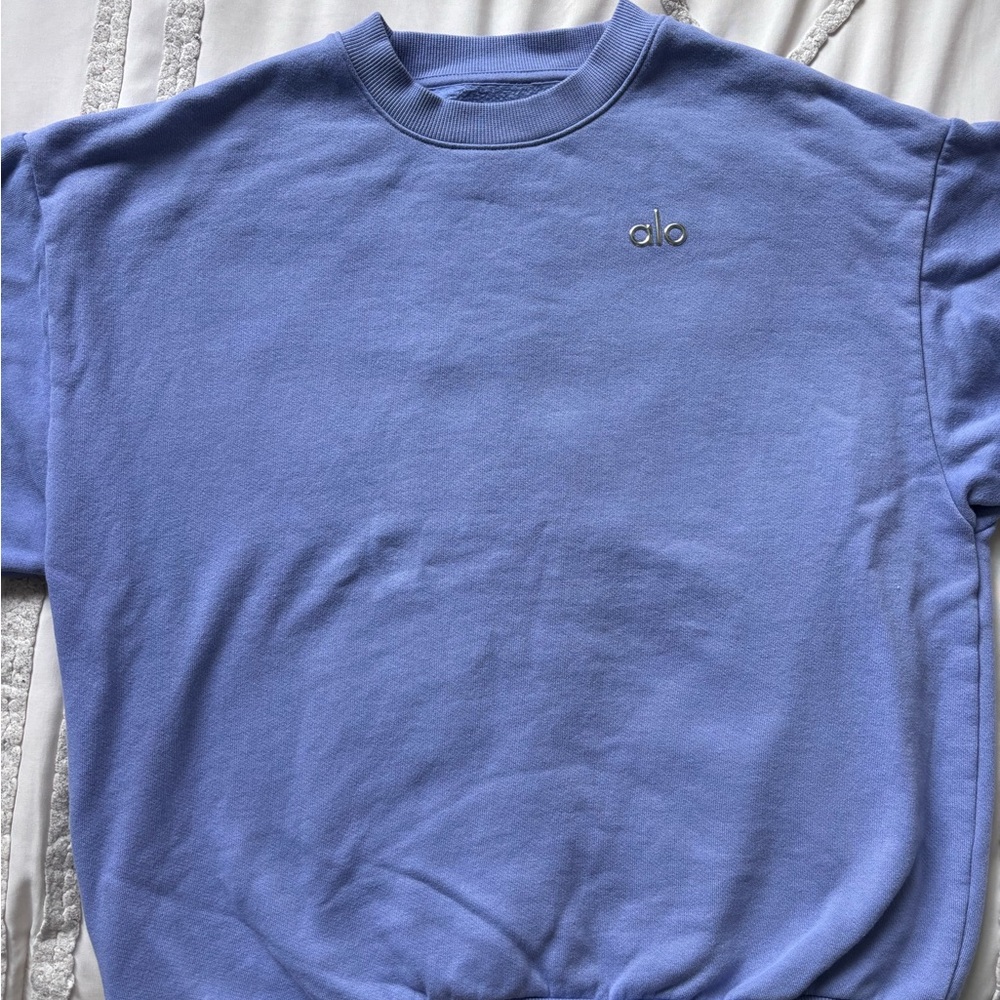 ALO Yoga Men's Lavender Crewneck Sweater